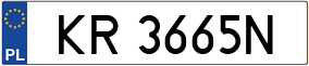 Trailer License Plate